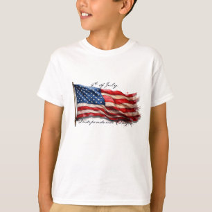 T-shirt 4 juillet – Célébrez avec le drapeau américain