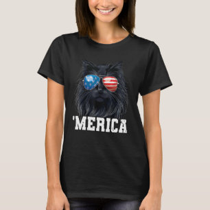 T-shirt 4 juillet Chat Chemise Femmes Drôle Chat Merica