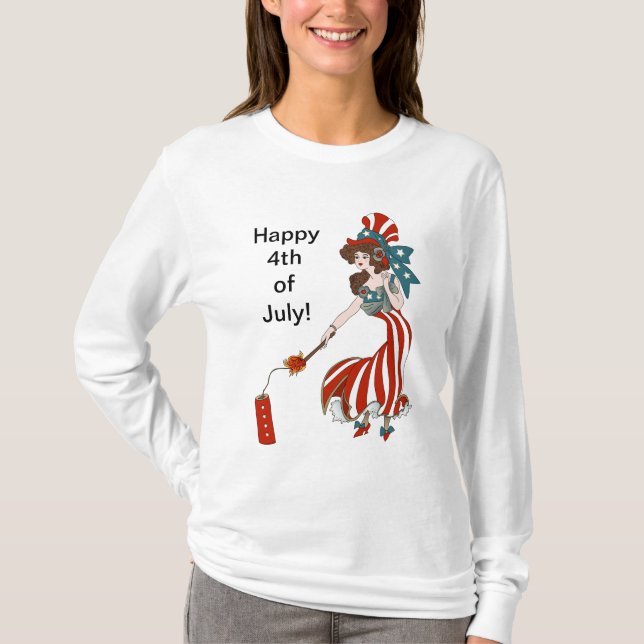 T-shirt 4 juillet chemise (Devant)