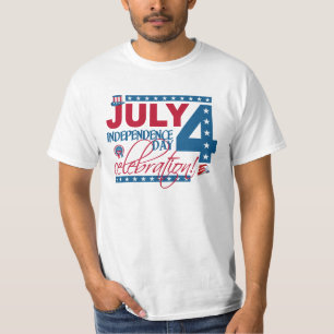 T-shirt 4 juillet chemise de célébration, double face