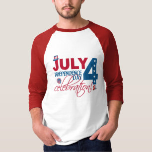 T-shirt 4 JUILLET Chemise de fête, double face