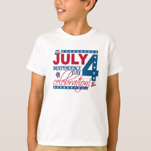 T-shirt 4 JUILLET Chemise de fête, double face