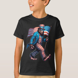 T-shirt 4 juillet Chemises Drapeau Patriotique Américain B
