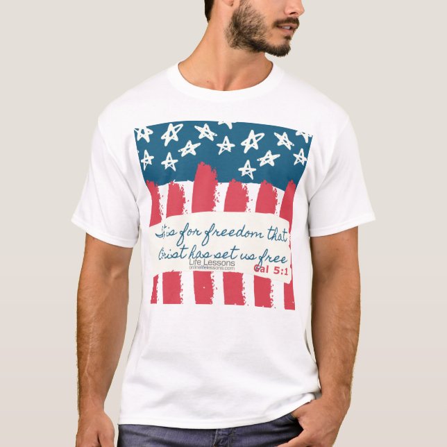 T-shirt 4 juillet - Comment utilisez-vous votre liberté ? (Devant)