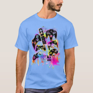 T-shirt 4 juillet contrôler toutes les choses jeu vidéo Po