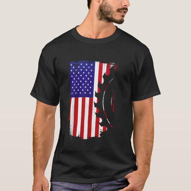 T-shirt 4 juillet De Sciure De Carpenter Pour Les Hommes T (Devant)