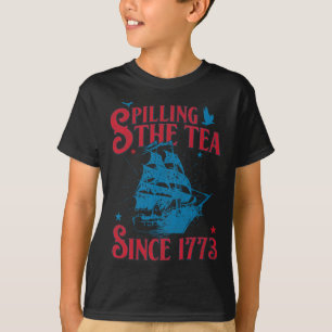 T-shirt 4 juillet Déverser Le Thé Depuis 1773 Historique T