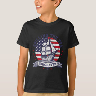 T-shirt 4 juillet Déverser Le Thé Depuis 1773 Historique T