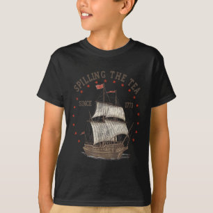T-shirt 4 juillet Déverser Le Thé Depuis 1773 Historique T