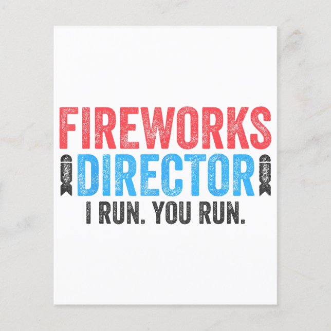 T-Shirt 4 juillet Directeur de Fireworks (Devant)