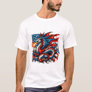 T-shirt 4 juillet Dragon