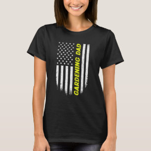 T-shirt 4 juillet Drapeau Américain Jardinage papa Pères D