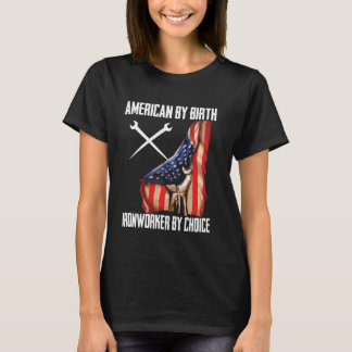T-shirt 4 juillet Drapeau Américain Par Fer De Naissance P