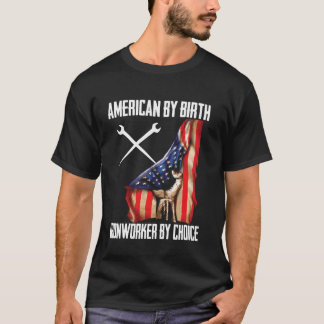 T-shirt 4 juillet Drapeau Américain Par Fer De Naissance P