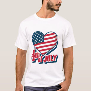 T-shirt 4 juillet Drapeau américain USA