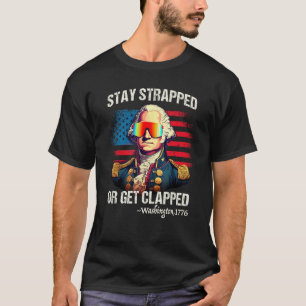 T-shirt 4 juillet drôle Chemise Washington Reste bloquée G