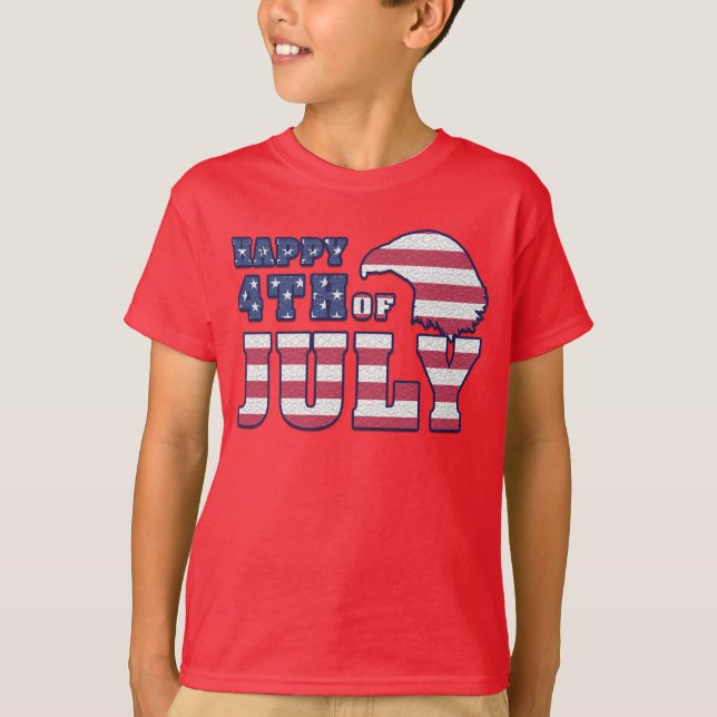 T-shirt 4 juillet enfants (Devant)