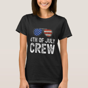 T-shirt 4 juillet Équipage Correspondant aux vêtements de