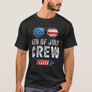 T-shirt 4 juillet Équipage Correspondant aux vêtements de