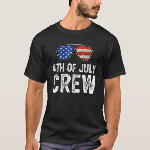 T-shirt 4 juillet Équipage Correspondant aux vêtements de