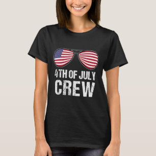 T-shirt 4 juillet Équipage Correspondant aux vêtements de