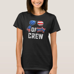 T-shirt 4 juillet Équipage Famille Hommes Femmes Enfants F
