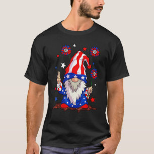 T-shirt 4 juillet États-Unis Drapeau Américain Gnomes Patr