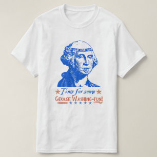 T-shirt 4 juillet été drôle d'humour de George Washingt