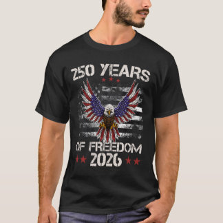 T-shirt 4 juillet férié 250e anniversaire 250 ans