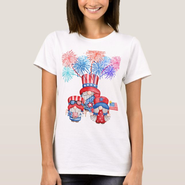 T-shirt 4 juillet fête (Devant)