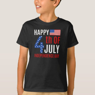 T-shirt 4 juillet fête de l'indépendance