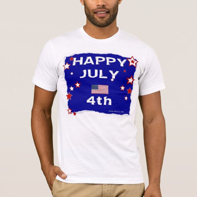 T-shirt 4 juillet (Fête de l'Indépendance) (Devant)