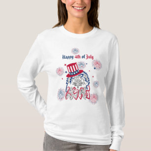 T-shirt 4 juillet Fête de l'Indépendance Aigle américain