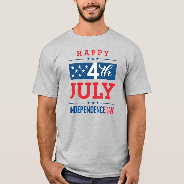 T-shirt 4 juillet Fête de l'indépendance des USA (Devant)