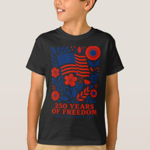 T-shirt 4 juillet Fête patriotique 250e anniversaire 250 a