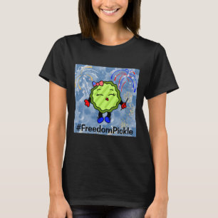T-shirt 4 juillet Feu de travail Holiday Freedom Pickle