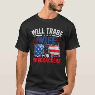 T-shirt 4 juillet Feu D'Oeuvre Drôle Va Échanger Une Épous