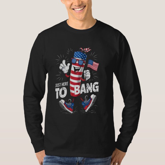 T-shirt 4 juillet Feu D'Oeuvre Juste Ici Pour Interdire (Devant)