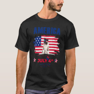 T-shirt 4 juillet Garçons Hommes Enfants Merica Drapeau Am