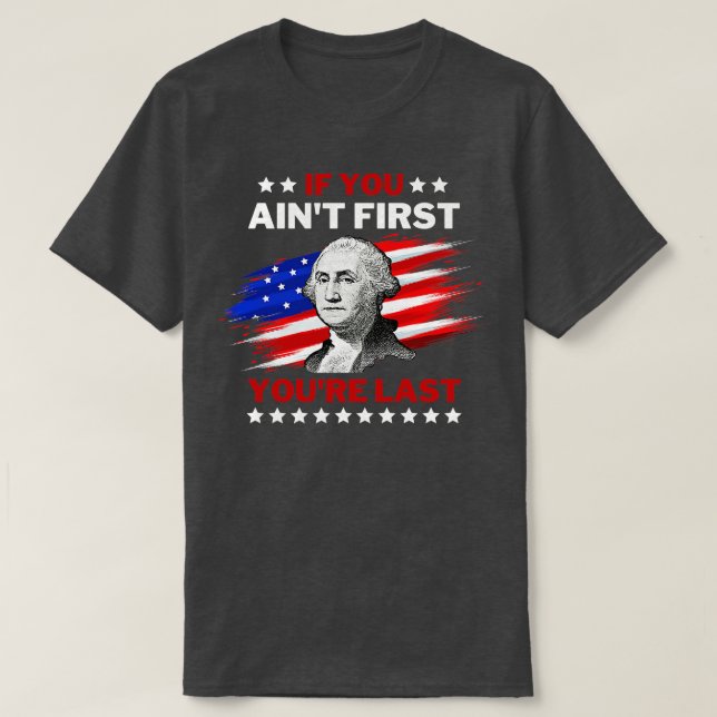 T-shirt 4 juillet George Washington (Design devant)