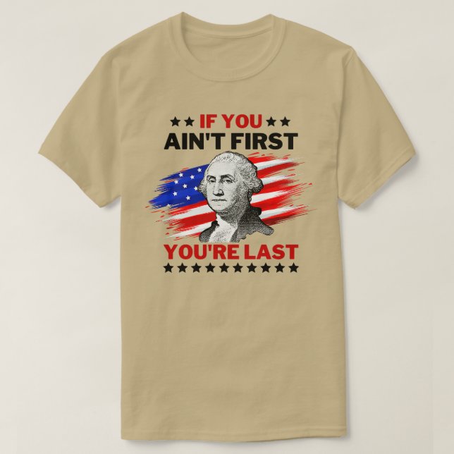 T-shirt 4 juillet George Washington 1 (Design devant)