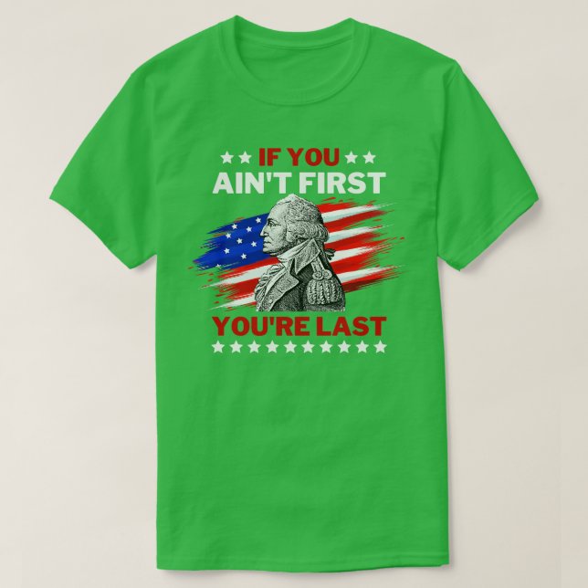 T-shirt 4 juillet George Washington 2 (Design devant)
