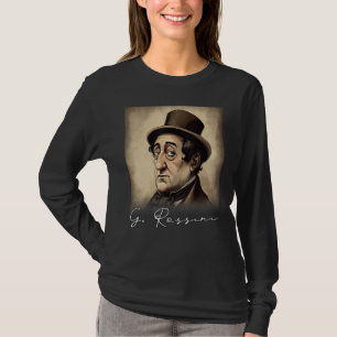 T-shirt 4 juillet Gioachino Rossini Drapeau américain Musi