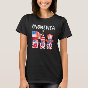 T-shirt 4 juillet Gnomes Américains Pour Hommes Femmes Gir