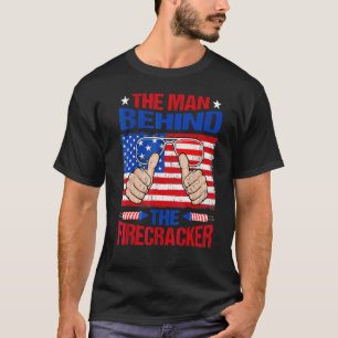 T-shirt 4 juillet Grossesse L'Homme Derrière La Firecrac