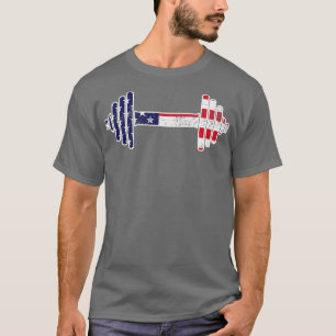 T-shirt 4 juillet GYM Graphisme Patriotique USA American F