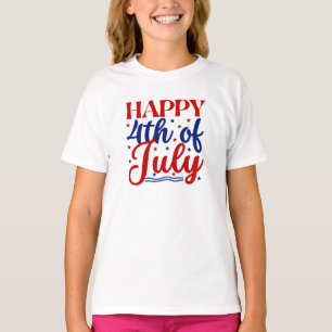 T-shirt 4 juillet heureux