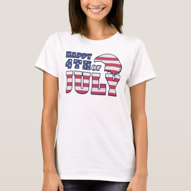 T-shirt 4 juillet heureux (Devant)