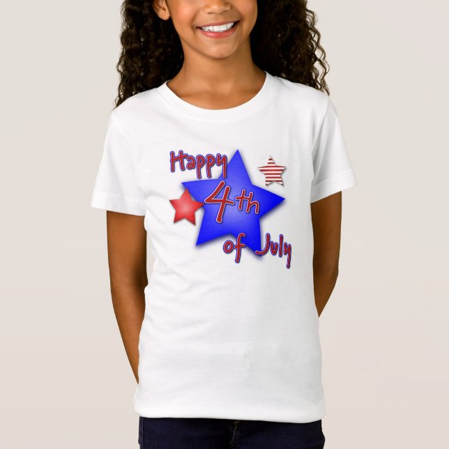 T-Shirt 4 juillet heureux (Devant)