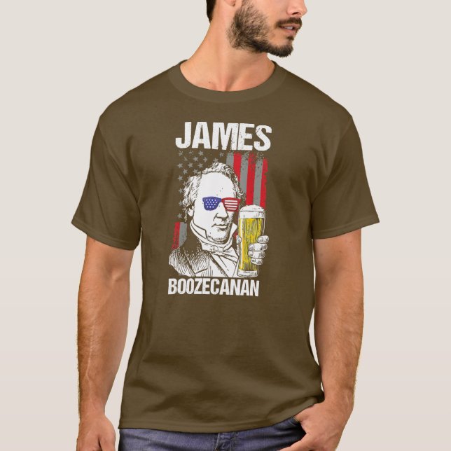 T-shirt 4 juillet James Buchanan, patriote James (Devant)